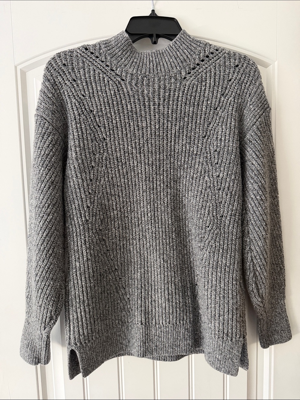Abercrombie & Fitch Heather Gray Ribbed Turtleneck Sweater size medium